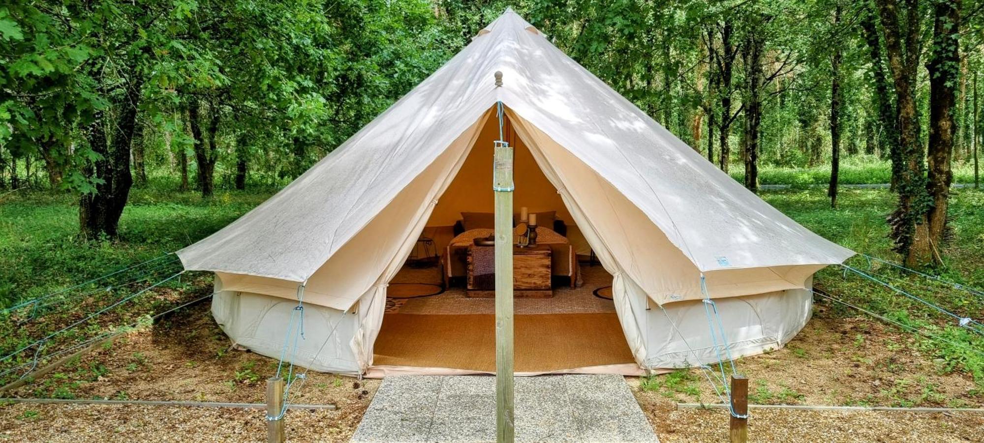 Luxury Bell Tent At Camping La Fortinerie Mouliherne Экстерьер фото