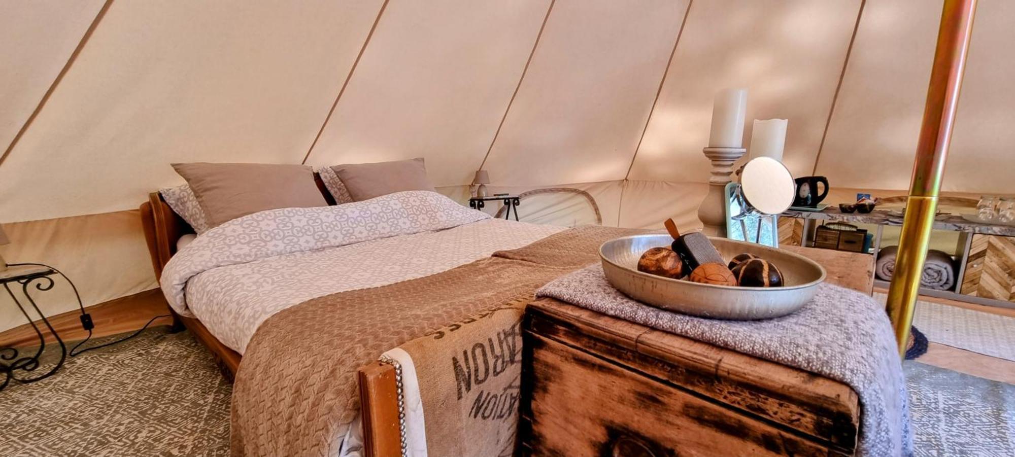 Luxury Bell Tent At Camping La Fortinerie Mouliherne Экстерьер фото